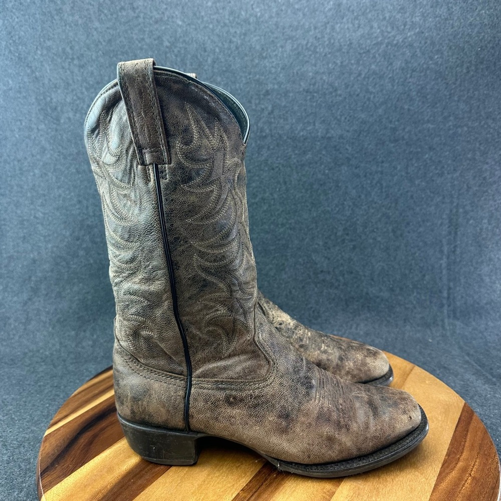 Laredo 68360 Marbled Distressed Leather Cowboy Western Boots Mens 8D
